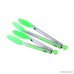 Best Premium Kitchen Tongs Set - Heavy-Duty Stainless Steel Tongs with Silicone Tips - Best for Cooking Baking Serving Salad Grilling & BBQ Heat Resistant - 9 Inch and 12 Inch (Green) - B01A32ZRLG
